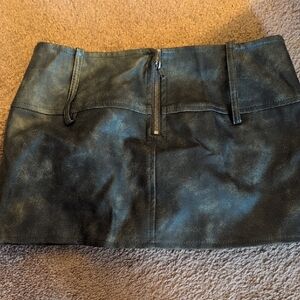 Fashion Nova Distressed Black Mini Skirt